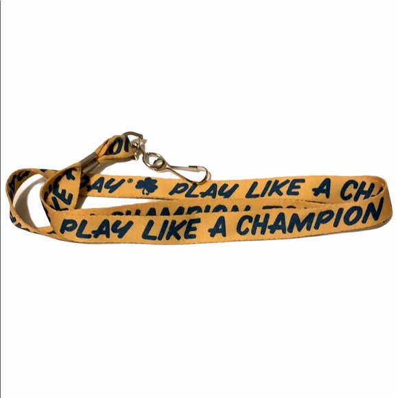 Notre Dame Play Like A Champion Today Lanyard - Picture 2 of 3